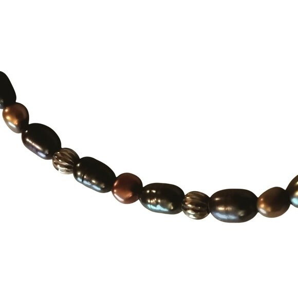 Anklet Bracelet 10 Inch Metallic Silver Gray Boho Beachy Spring Break Handmade - Picture 6 of 6